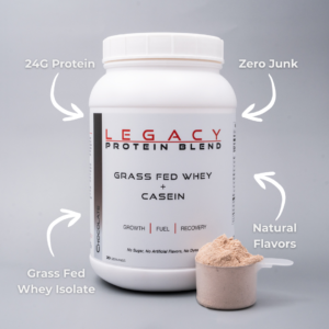 Legacy Protein Blend – Grass-Fed Whey Isolate | 24g Premium Protein