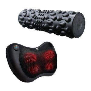 Pursonic Recovery Bundle | Vibrating Foam Roller + Heated Shiatsu Massager